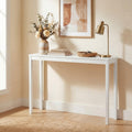 ELLEGNT 48 in Wood Console Table-Modern Farmhouse, Thickened Top, Solid Wood Legs, Behind Couch, White