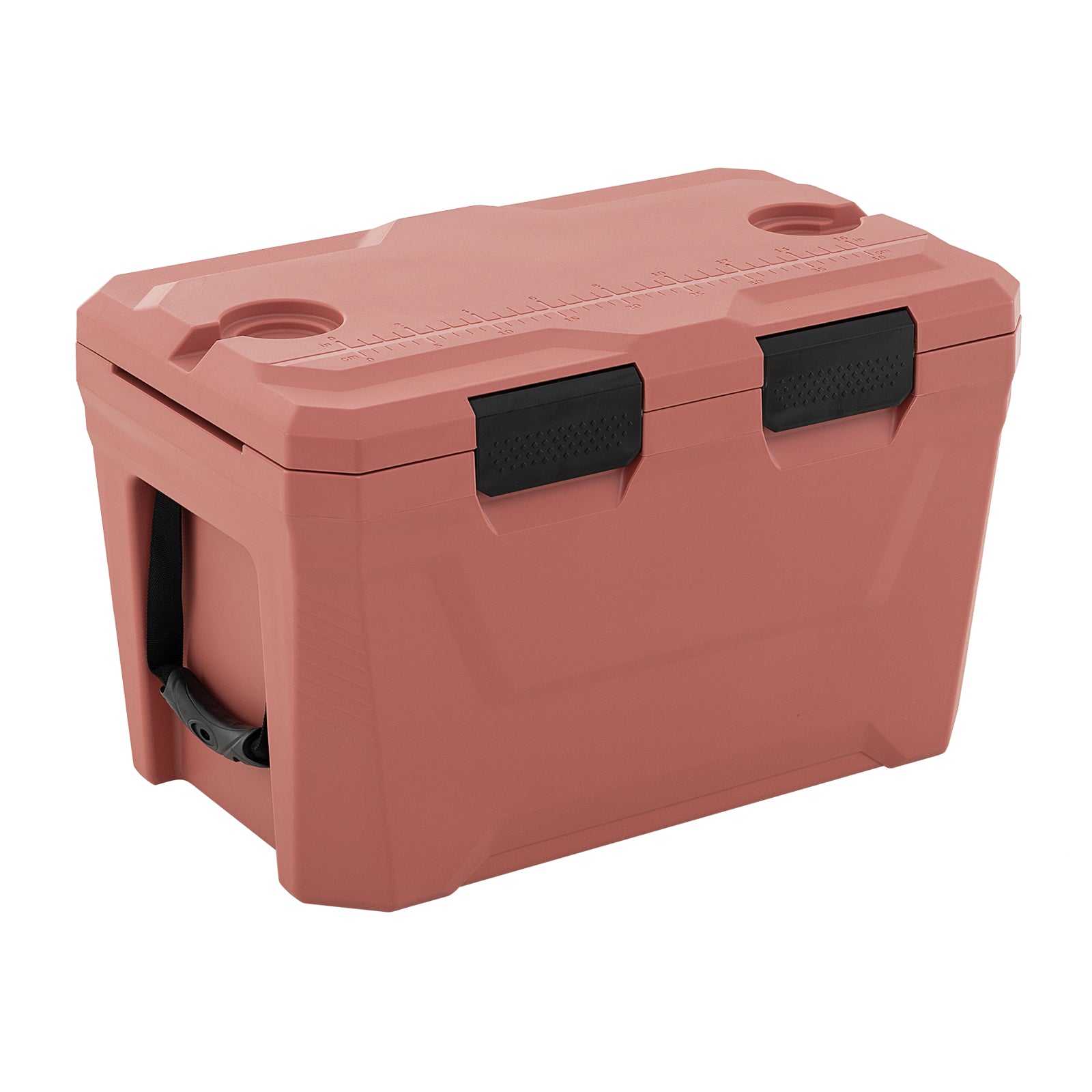 ELLEGNT 37 QT Portable Hard Cooler, Insulated Ice Chest with 2 Cup Holders, Pink