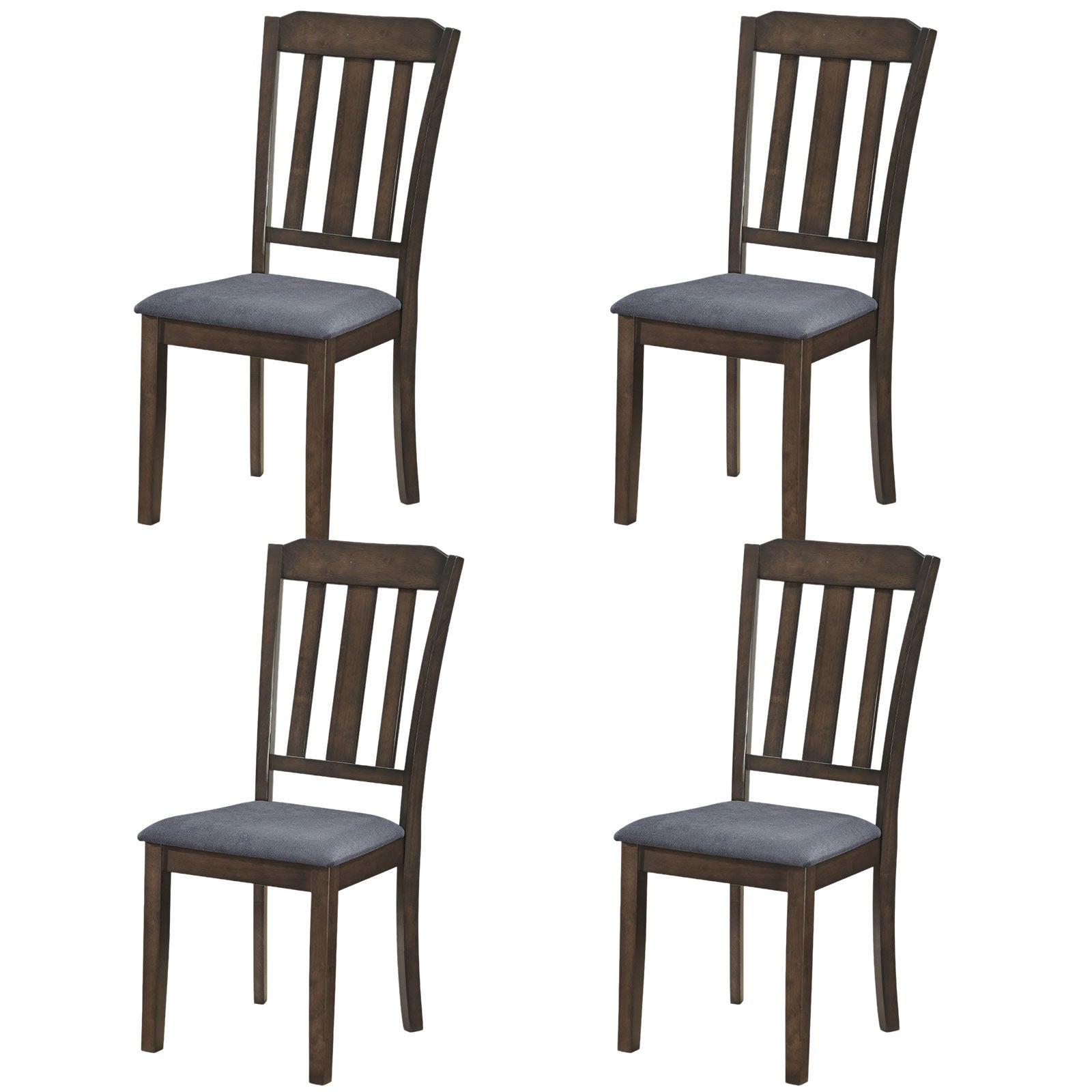 ELLEGNT 4 PCS Living Room Dining Chairs, Padded Seat and Comfortable Backrest