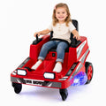 ELLEGNT 12V Kids Ride On Lawn Mower with Dual Control Sticks, 1.7 MPH, Ages 3-8, 77 lbs, Red