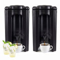 ELLEGNT 2 PCS Ergonomic Handle Drink Dispenser with Drip?Proof Spigot-4.4 Gal Insulated Beverage Server