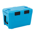 ELLEGNT 37 QT Portable Hard Cooler, Insulated Ice Chest with 2 Cup Holders, Blue
