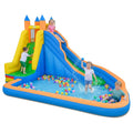 ELLEGNT 3-in-1 Inflatable Water Park, Bounce House, Water Park with Curved Slide, Climbing Wall & Large Splash Pool for Backyard Kids Parties, Blower Not Included