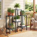 ELLEGNT 6-Tier Plastic Storage Shelves with Modular Design-Open Utility Shelving Unit Gray