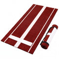 ELLEGNT Anti?Fade Turf Softball Pitching Mat with Pitching Mound, Anti?Slip Foam Backing, Red