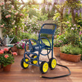 ELLEGNT 330 ft Hose Reel Cart-4-Wheel 5/8 in Large Capacity for Yard and Lawn Navy