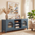 ELLEGNT TV Stand for TVs up to 65 in-Farmhouse Modern Vintage Entertainment Center, TV Cabinet for Living Room, Green