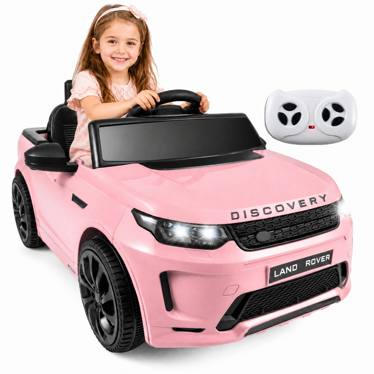 ELLEGNT Licensed Land Rover 12V Kids Ride On Car with Remote Control, LED Lights, Music
