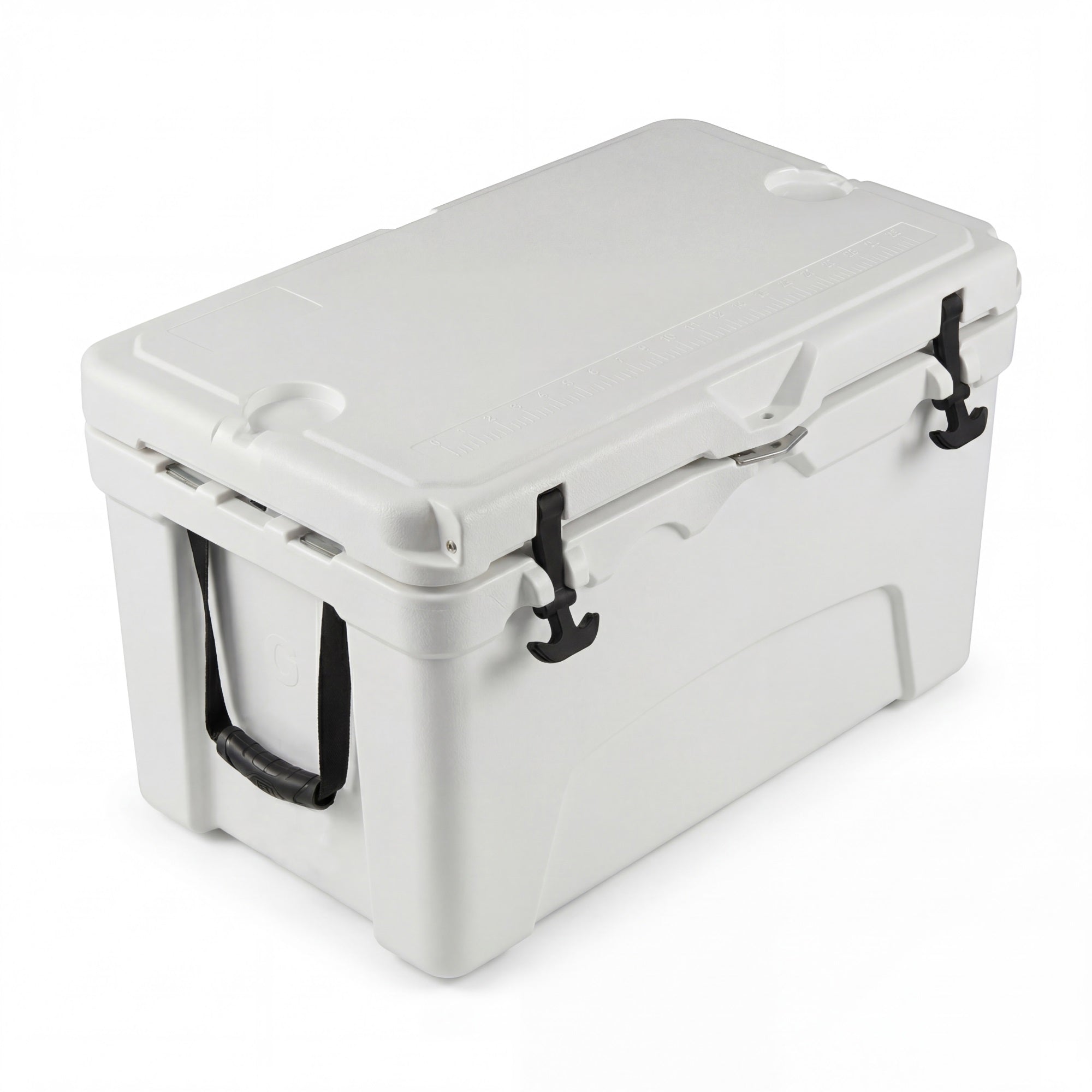 ELLEGNT 45 Quart Hard Cooler-Portable Ice Chest, 6?Day Ice Retention, White
