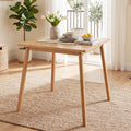 ELLEGNT Small Space Dining Table-27.5 in Square Bamboo, Seats 2?4, Perfect for Cozy Rooms