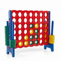 ELLEGNT 4-to-Score Giant Game, Connect Four Game, Jumbo Board Game with Quick-Release Lever and 42 Rings for Kids and Adults Indoor Outdoor Play in Blue
