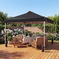 ELLEGNT Pop up Canopy Tent-10x10 FT, Wheeled Storage Bag, 4 Sandbags for Weight, Black