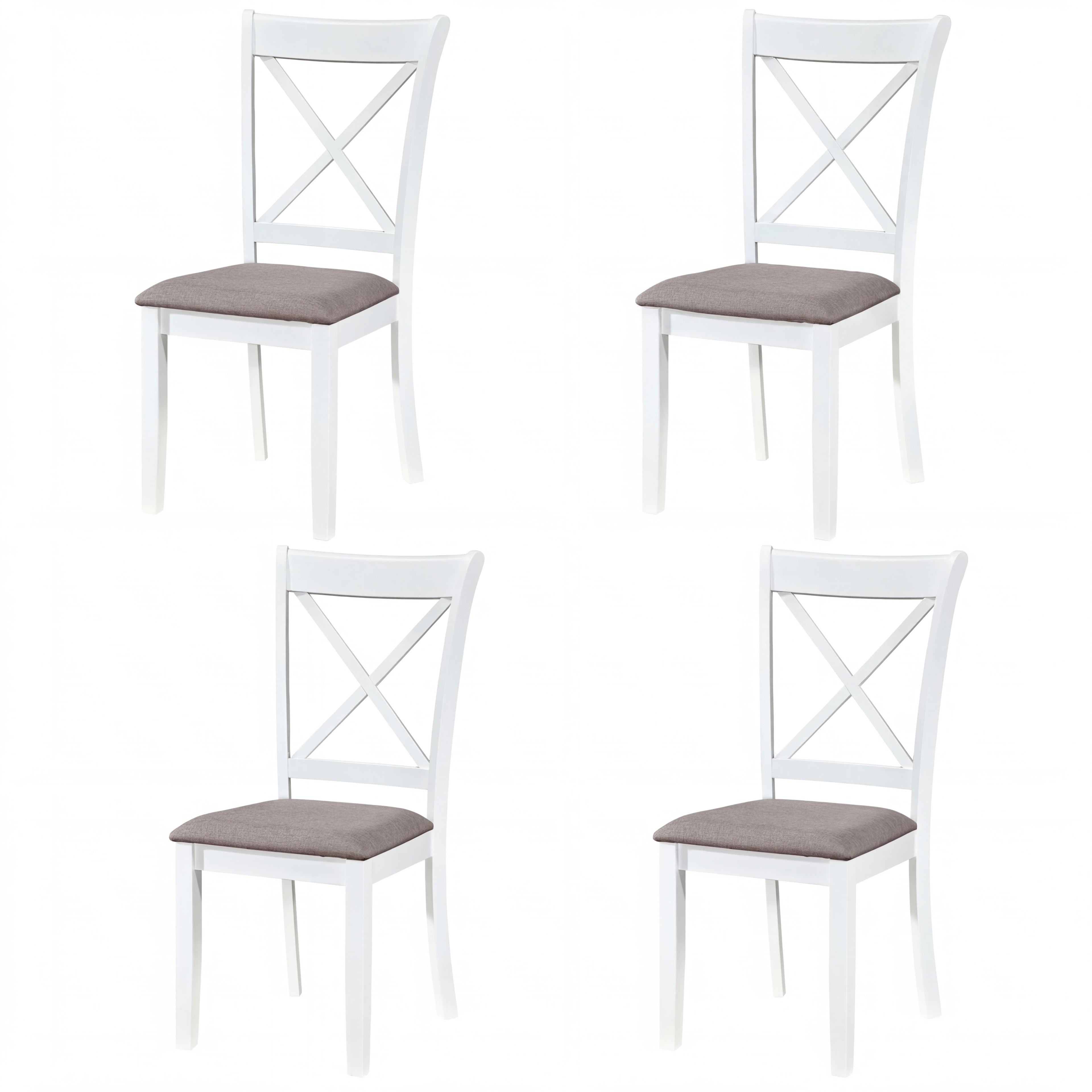 ELLEGNT 4 PCS Dining Chairs with Padded Seat and Comfort Backrest-Upholstered Side Chairs for Living Room