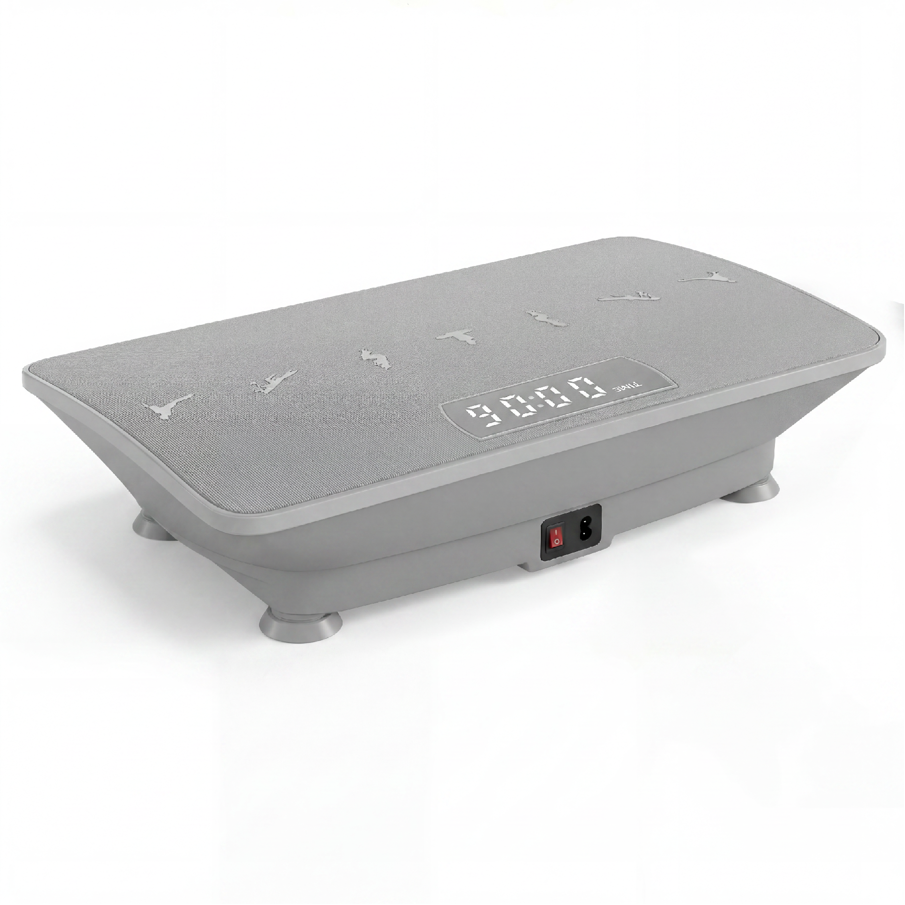 ELLEGNT Gravity Sensor Vibration Plate-Bluetooth and Remote Control Fitness Machine, Gray