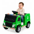 ELLEGNT 12V Kids Ride On Recycling Truck with Remote, Lights Music, Slow Start, 6 Tools, Ages 3-8