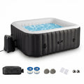 ELLEGNT Inflatable Hot Tub with 130 Air Jets-71 in Portable Spa, Electric Heater, Pump, and Filter Cartridges
