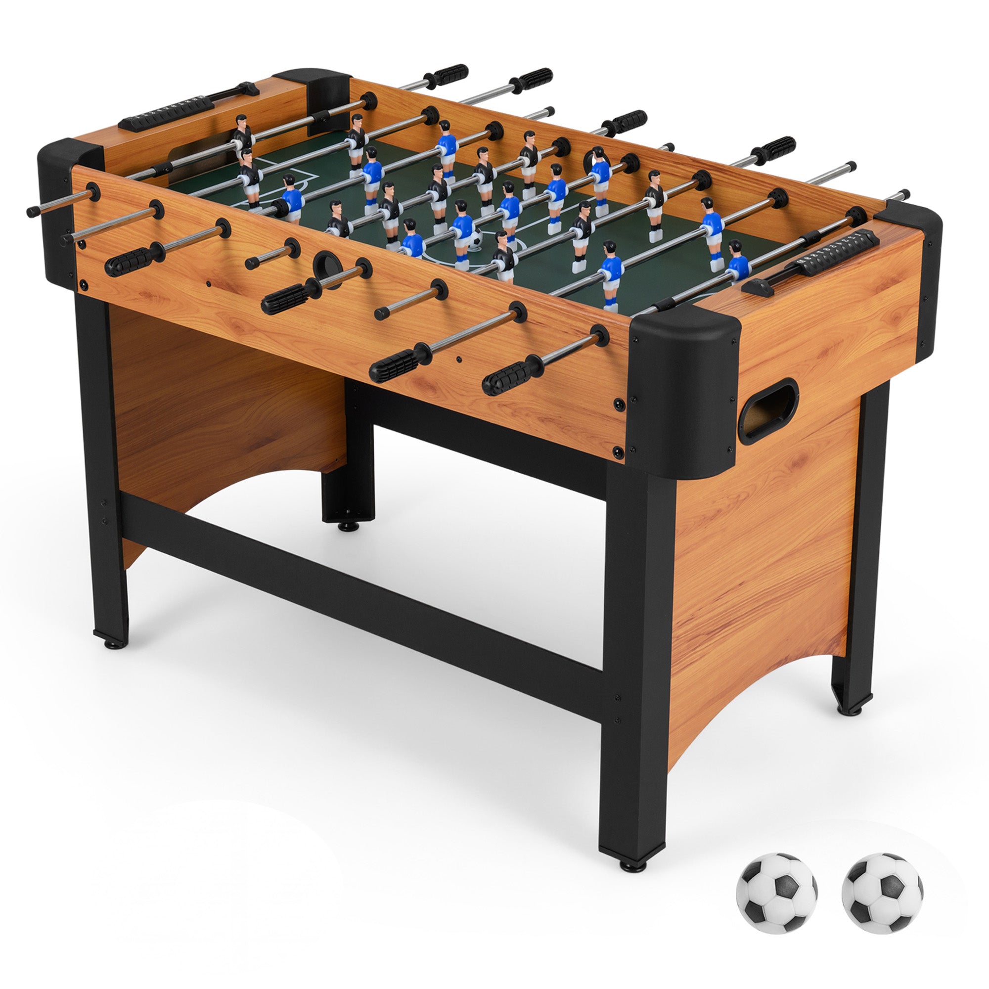 ELLEGNT Full Size Soccer Game Table-47 in Competition Size with 22 Players, 2 Balls, Slide Scorers, Natural