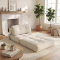 ELLEGNT Convertible Sleeper Chair-Folding Sofa Bed, Corduroy Cover, Pillow Back Support for Living Room or Guest Room , Beige