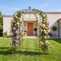 ELLEGNT 9.4 x 6.8 FT Garden Arch Trellis-Heavy Duty Birdcage Shape Metal Arbor for Climbing Plants, Vines, or Flowers