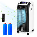 ELLEGNT 3 in 1 Portable Evaporative Air Cooler and Humidifier with 3 Modes 3 Speeds 2 Ice Boxes