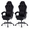 ELLEGNT 2 PCS Reclining Gaming Chair-Ergonomic with Headrest, Lumbar Support, and Linkage Armrests
