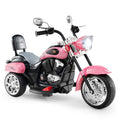 ELLEGNT Kids 6V 3-Wheel Electric Motorcycle Ride On Toy with Headlight and Horn Ages 3+, Racing