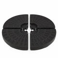 ELLEGNT 140 lb 4?Piece Round Water/Sand Fillable Weight Plates-with U?Locking Pins