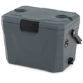 ELLEGNT 21 QT Portable Hard Cooler, Insulated Ice Chest with 2 Cup Holders, Gray