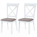 ELLEGNT 2 PCS Dining Chairs with Padded Seat and Comfort Backrest-Upholstered Side Chairs for Living Room