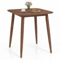 ELLEGNT 1 PCS Solid Rubber Wood Pedestal Table-36 Inch Farmhouse Kitchen Table for Rustic Dining