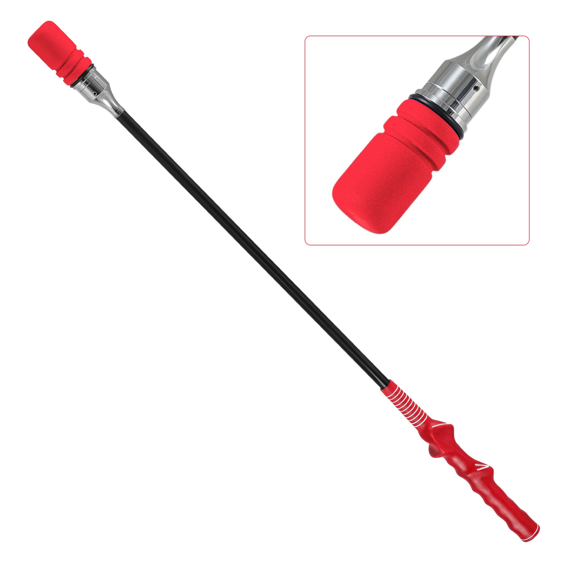 ELLEGNT Click Stick Golf Swing Trainer-Training Aid for Speed, Flexibility and Balance, Red