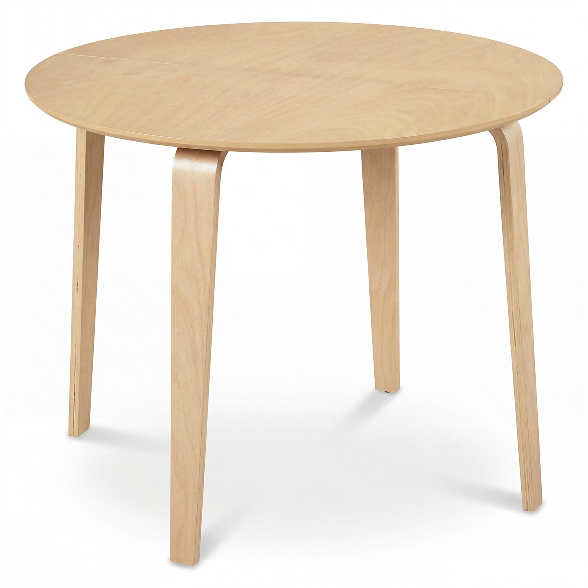 ELLEGNT Round Dining Table-37.5 in Circle Kitchen Table, Rubber Wood Legs, for Dining Room or Kitchen, Natural