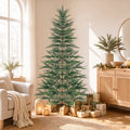ELLEGNT 7.5 FT Pre-Lit Cypress Artificial Christmas Tree with Warm White LEDs and Timer