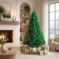 ELLEGNT 6 FT Unlit xmas Tree with Metal Stand, 650 Tips, Green