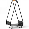 ELLEGNT Portable Square Firewood Holder with Handle-for Pit, Stove, Campfire-No Assembly, Easy Carry