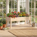 ELLEGNT 1 PCS 48 in x 24 in x 19 in Raised Garden Bed with Legs-Wooden Planter Box for Vegetables, Flowers, Herbs