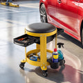 ELLEGNT 330 LBS Capacity Rolling Mechanic Stool-Goplus Creeper Seat with 2 Drawers for Workshop