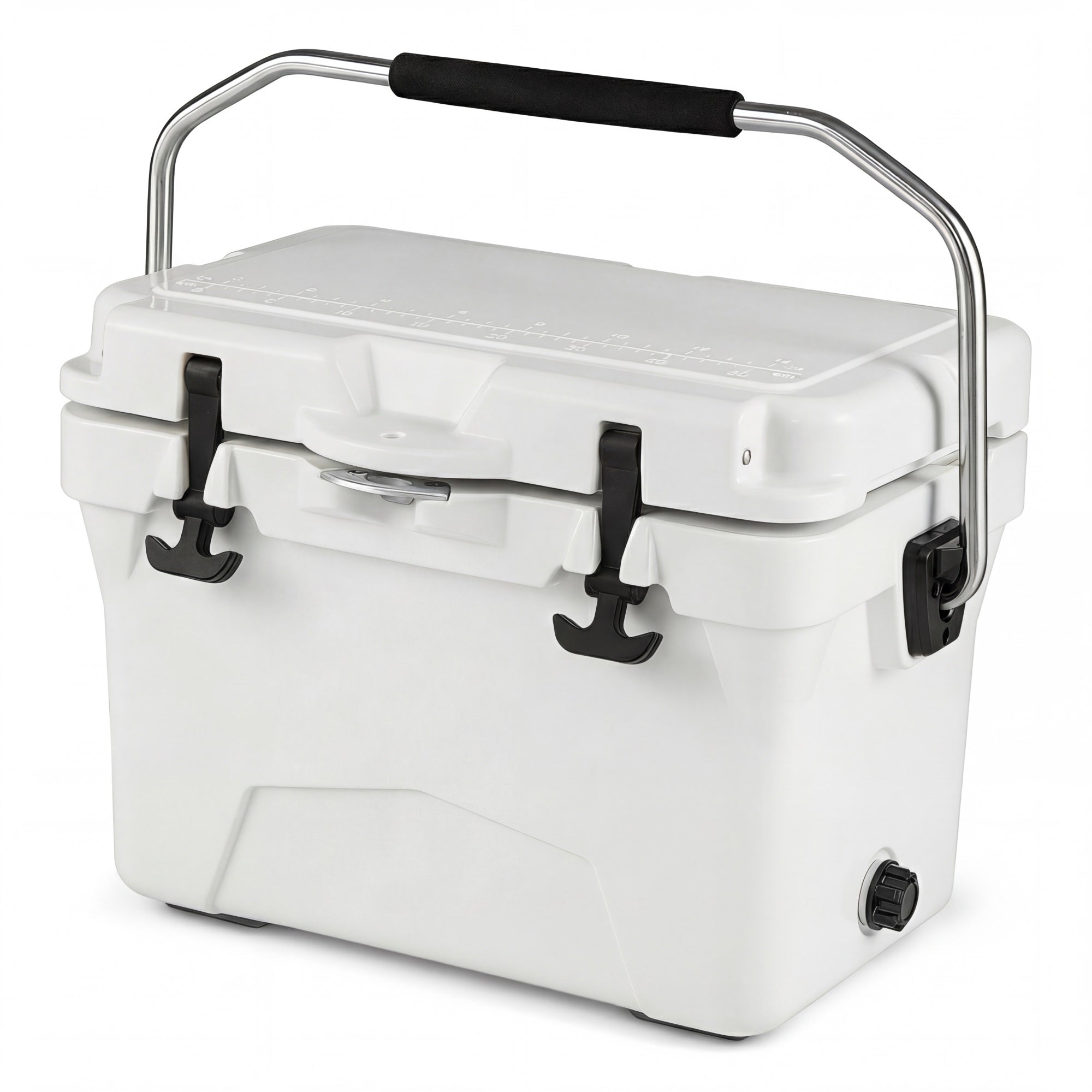 ELLEGNT 20 Quart Hard Cooler-Portable Ice Chest, 6?Day Ice Retention, White