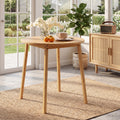 ELLEGNT Small Space Dining Table-27.5 in Round Bamboo, Seats 2?4, Perfect for Cozy Rooms