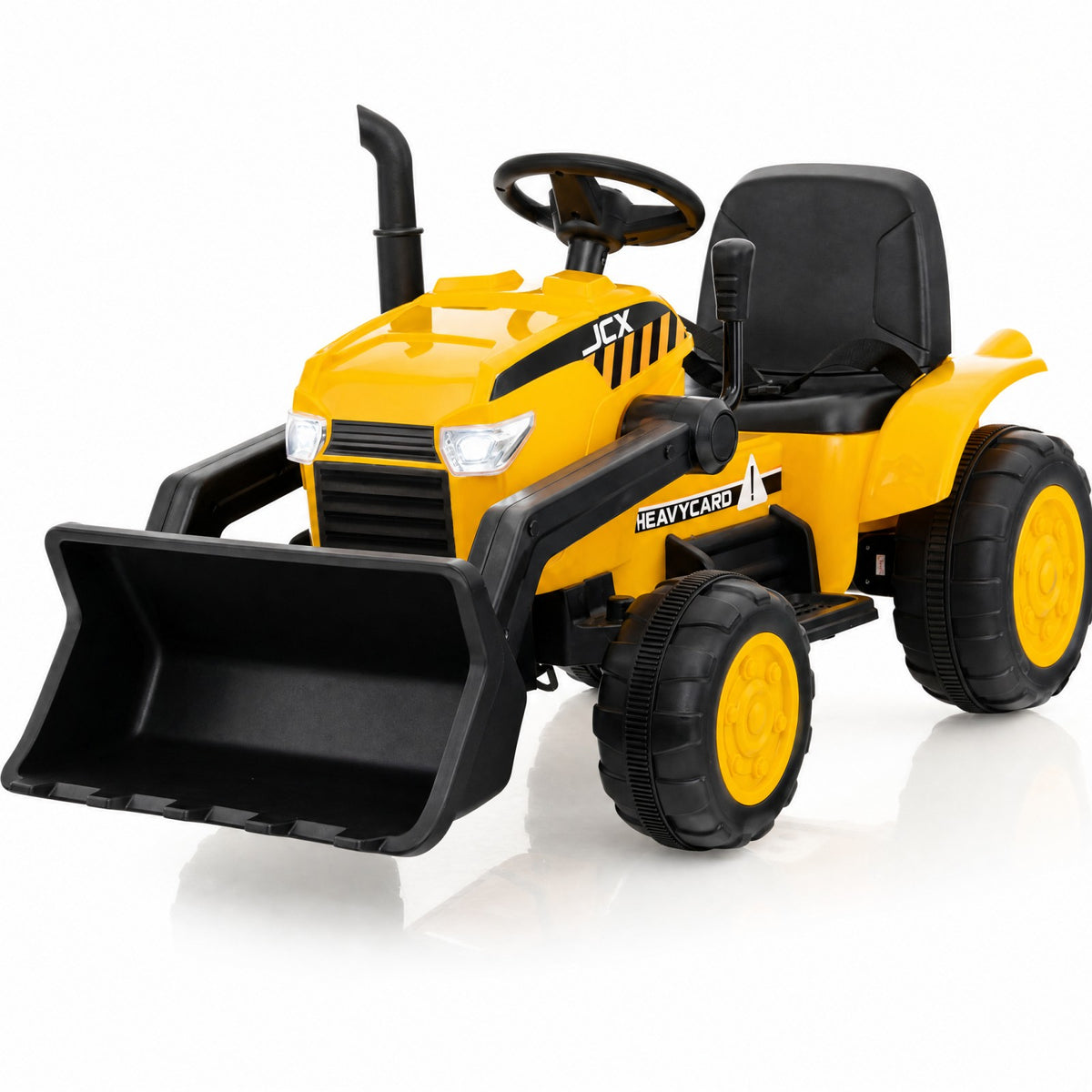 ELLEGNT Kids Ride On Excavator 12V Electric Construction Vehicle with Remote Yellow Ages 3-8