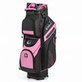 ELLEGNT 14?Way Full Length Divider Golf Cart Bag-Molded Lock Top, 11 Pockets for Storage, Gray + Pink