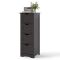 ELLEGNT 32.5 in Tall Bathroom Floor Cabinet with Anti-Tip Device-Freestanding for Bathroom Storage Black