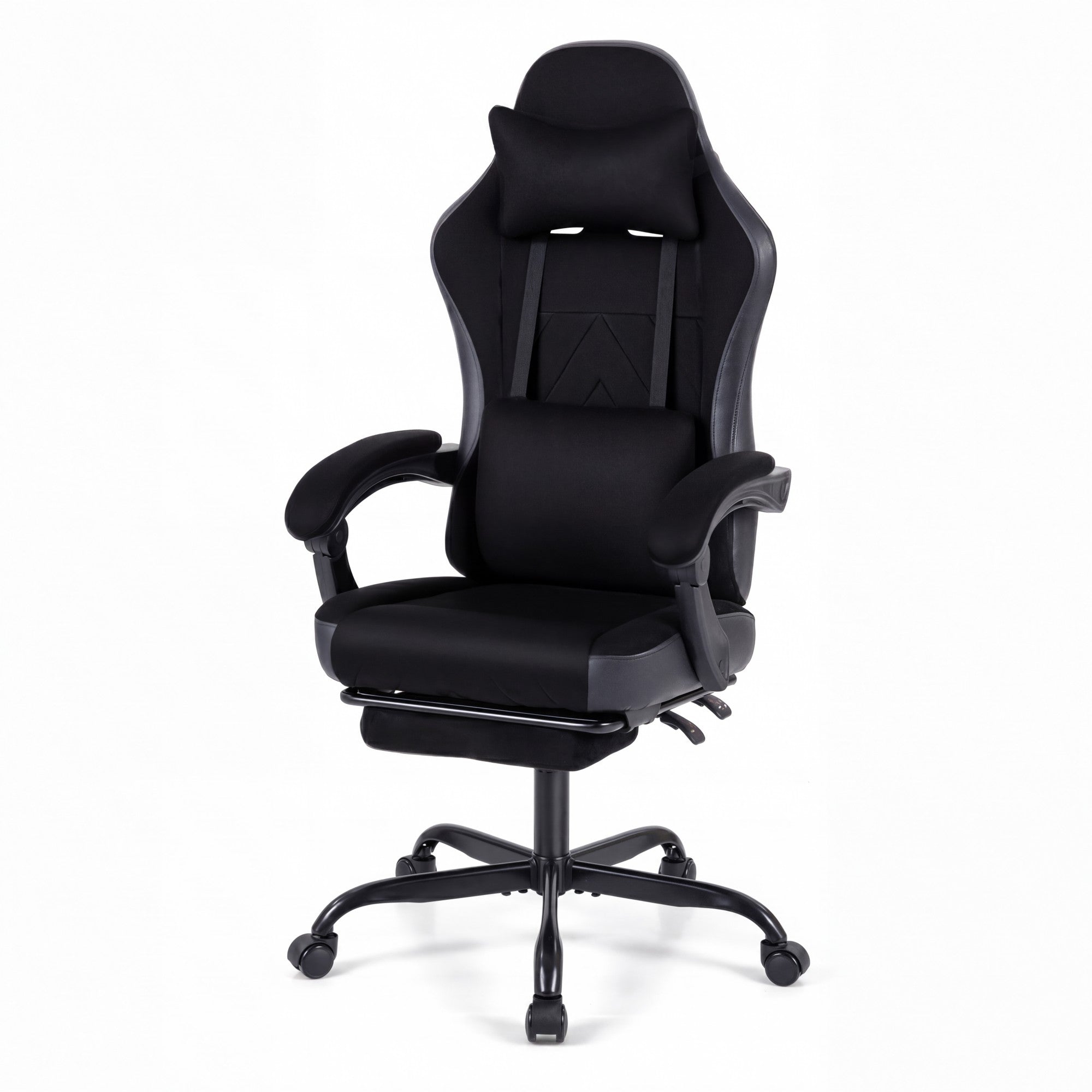 ELLEGNT 1 PCS Reclining Gaming Chair-Ergonomic with Headrest, Lumbar Support, and Linkage Armrests
