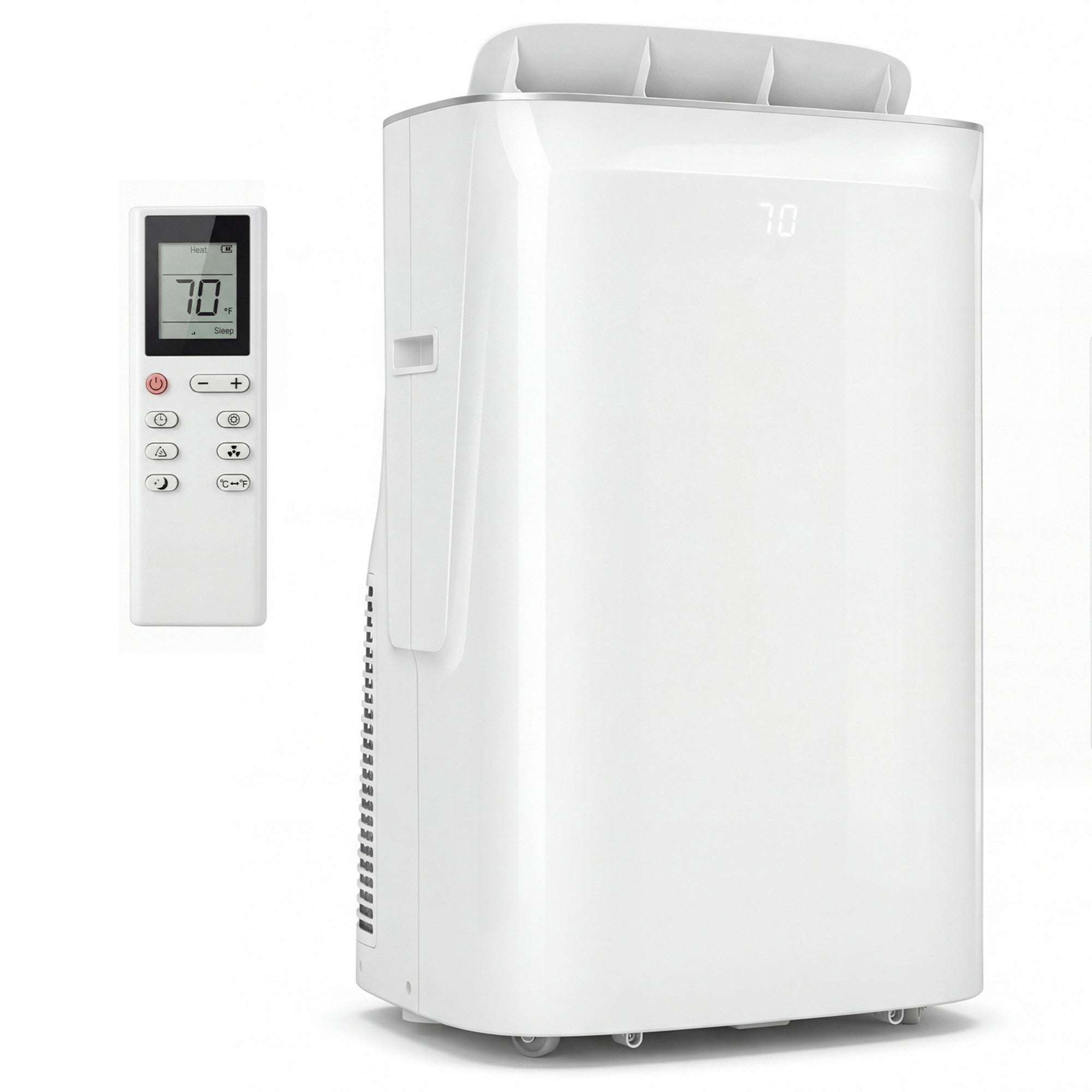 ELLEGNT 15000 BTU Portable Air Conditioner with Inverter-Fan, Dehumidifier, Auto Swing for Room or Office