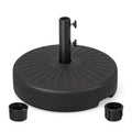 ELLEGNT Heavy-Duty Patio Umbrella Base Stand-19.5 in Round, Fillable, Fits 1.5 in /1.9 in Poles