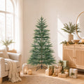 ELLEGNT 6.5 FT Pre-Lit Cypress Artificial Christmas Tree with Warm White LEDs and Timer
