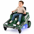 ELLEGNT 12V Kids Ride On Lawn Mower with Dual Control Sticks, 1.7 MPH, Ages 3-8, 77 lbs, Green