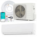 ELLEGNT EcoGuard Mini Split Air Conditioner and Heater, 24000 BTU, 21 SEER2 Wifi Enabled Ductless Split AC Unit for Spaces Up to 1500 Sq. Ft, 208/230V Energy Efficient Inverter AC with Heat Pump and Installation Kit