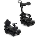ELLEGNT Licensed Mercedes Benz 3 in 1 Kids Ride On Push Car with Canopy 18 to 36 Months, Black