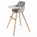 ELLEGNT 6-in-1 Baby High Chair, Feeding Chair, Convertible Highchair with 5-Point Harness, Removable Tray & PU Cushion for Babies and Toddlers in Gray